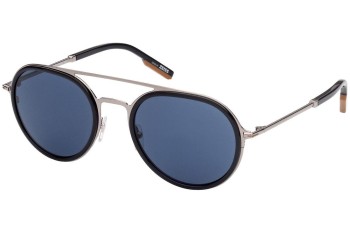 Ochelari de soare Zegna EZ0156 14V Rotunzi Negri