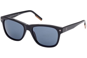 Zonnebril Zegna EZ0196 01V Vierkant Zwart