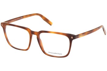 Okulary korekcyjne Zegna EZ5201 053 Kwadratowe Havana