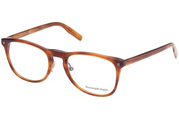 Okulary korekcyjne Zegna EZ5194 053 Kwadratowe Havana