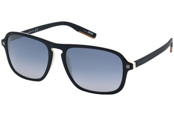 Ochelari de soare Zegna EZ0170 91X Pătrați Albaștri