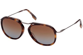 Okulary przeciwsłoneczne Zegna EZ0164 52F Pilotki (Aviator) Havana