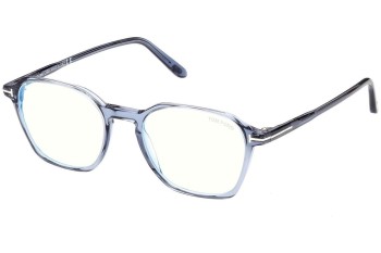 Okulary korekcyjne Tom Ford FT5804-B 090 Kwadratowe Niebieskie