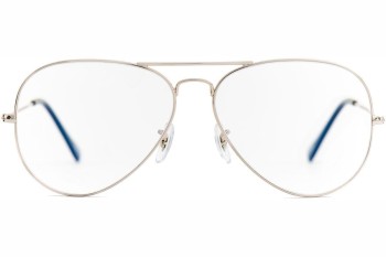 Okulary korekcyjne OiO by eyerim Nash Light Gold blue-light [non-prescription] Pilotki (Aviator) Złote