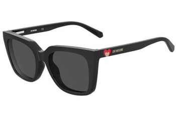 Okulary korekcyjne Love Moschino MOL055/CS 807/IR Kwadratowe Czarne