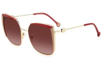 Ochelari de soare Carolina Herrera HER0111/S 123/3X Oversize Roșii