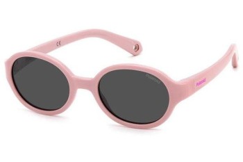 Solbriller Polaroid Junior PLDK004/S 35J/M9 Polarized Oval Pink