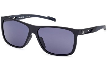 Ochelari de soare Adidas Sport SP0067 02A Dreptunghiulari Negri