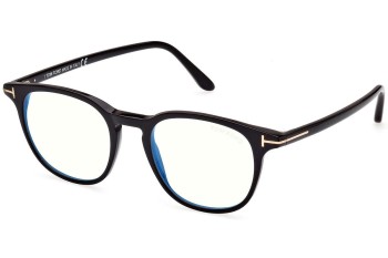 Okulary korekcyjne Tom Ford FT5832-B 001 Okrągłe Czarne