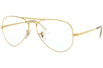 Okulary korekcyjne Ray-Ban Aviator RX6489 3086 Pilotki (Aviator) Złote