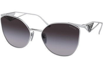 Zonnebril Prada PR50ZS 1BC09S Cat Eye Zilver