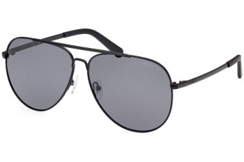 Okulary przeciwsłoneczne Guess GU00059 02D Polarized Pilotki (Aviator) Czarne