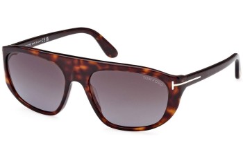 Solbriller Tom Ford FT1002 52B Pilot Havana