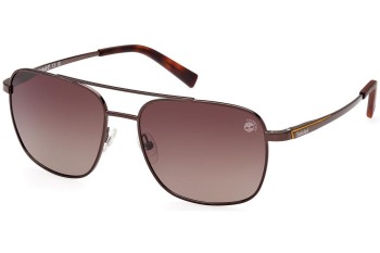 Okulary przeciwsłoneczne Timberland TB9303 48H Polarized Pilotki (Aviator) Brązowe