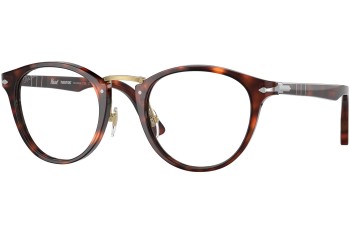 Okulary przeciwsłoneczne Persol PO3108S 24/GG Okrągłe Havana
