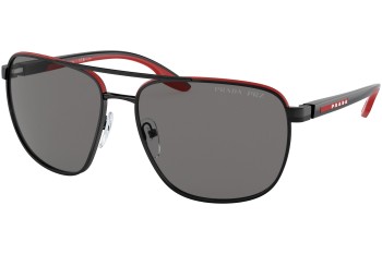 Okulary przeciwsłoneczne Prada Linea Rossa PS50YS 19G02G Polarized Pilotki (Aviator) Czarne