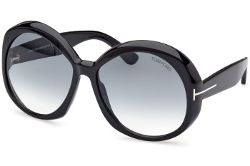 Okulary przeciwsłoneczne Tom Ford FT1010 01B Okrągłe Czarne