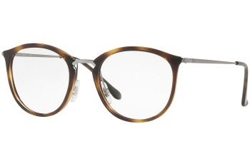 Okulary korekcyjne Ray-Ban RX7140 2012 Okrągłe Havana