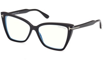 Okulary korekcyjne Tom Ford FT5844-B 005 Kocie oczy Czarne