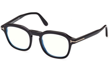 Okulary korekcyjne Tom Ford FT5836-B 001 Kwadratowe Czarne