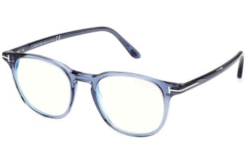 Okulary korekcyjne Tom Ford FT5832-B 090 Okrągłe Niebieskie