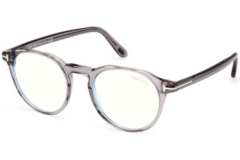 Okulary korekcyjne Tom Ford FT5833-B 020 Okrągłe Szare