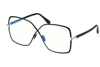 Okulary korekcyjne Tom Ford FT5841-B 001 Kocie oczy Czarne