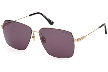 Okulary przeciwsłoneczne Tom Ford FT0994 30A Kwadratowe Złote