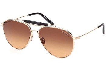 Okulary przeciwsłoneczne Tom Ford FT0995 32E Pilotki (Aviator) Złote