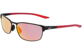 Okulary przeciwsłoneczne Nike Modern Metal M DZ7366 010 Prostokątne Czarne