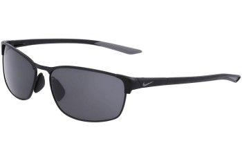 Okulary przeciwsłoneczne Nike Modern Metal DZ7364 010 Prostokątne Czarne