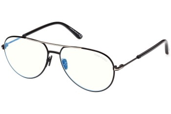 Okulary korekcyjne Tom Ford FT5829-B 001 Pilotki (Aviator) Czarne