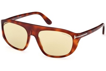 Okulary przeciwsłoneczne Tom Ford FT1002 53E Pilotki (Aviator) Havana