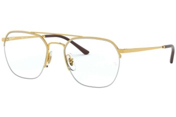 Brýle Ray-Ban RX6444 2500 Squared Zlaté