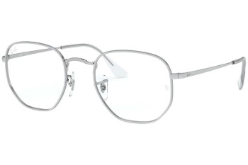 Glasögon Ray-Ban Hexagonal RX6448 2501 Fyrkantig Silver