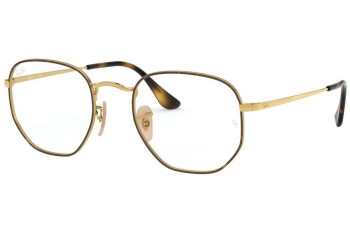 Silmälasit Ray-Ban Hexagonal RX6448 2945 Kulmikkaat Havana