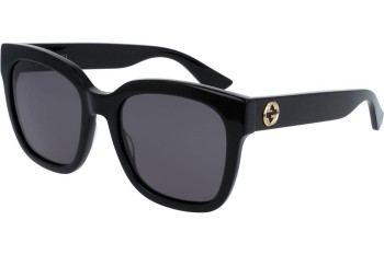 Okulary przeciwsłoneczne Gucci GG0034SN 001 Kwadratowe Czarne