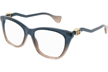 Okulary korekcyjne Gucci GG1012O 002 Kocie oczy Niebieskie