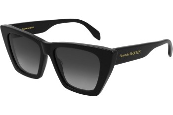 Okulary przeciwsłoneczne Alexander McQueen AM0299S 001 Kocie oczy Czarne