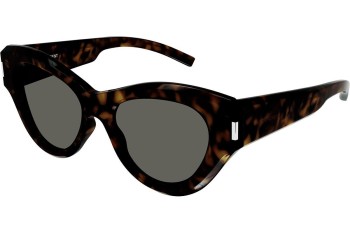 Okulary przeciwsłoneczne Saint Laurent SL506 002 Kocie oczy Havana