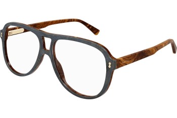 Okulary korekcyjne Gucci GG1044O 003 Pilotki (Aviator) Brązowe