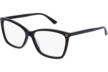 Briller Gucci GG0025O 001 Cat Eye Sort