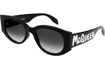 Okulary przeciwsłoneczne Alexander McQueen AM0330S 001 Tiny Czarne