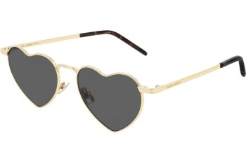 Okulary przeciwsłoneczne Saint Laurent SL301LOULOU 004 Nieregularny Złote