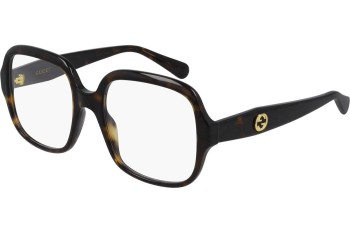 Okulary korekcyjne Gucci GG0799O 002 Kwadratowe Havana