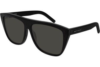 Слънчеви очила Saint Laurent SL1 012 Flat Top Черна