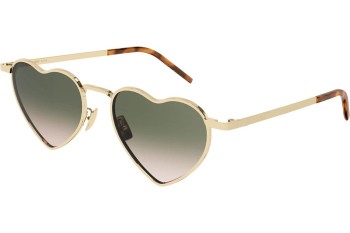 Okulary przeciwsłoneczne Saint Laurent SL301LOULOU 011 Nieregularny Złote