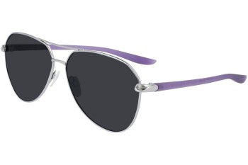 Okulary przeciwsłoneczne Nike City Aviator DJ0888 900 Pilotki (Aviator) Szare