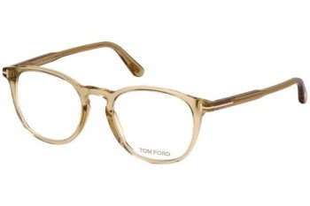 Okulary korekcyjne Tom Ford FT5401 045 Okrągłe Brązowe