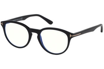 Okulary korekcyjne Tom Ford FT5556-B 001 Okrągłe Czarne